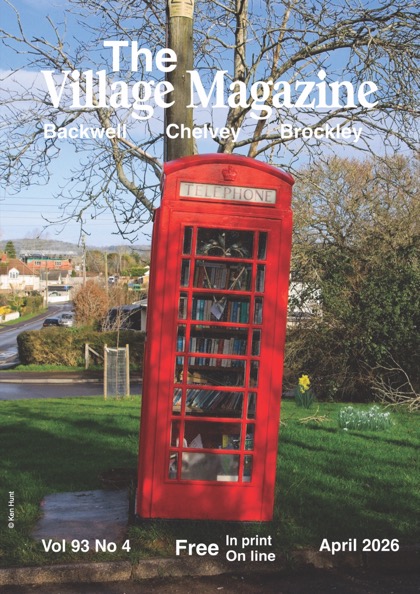 Magazine front cover for April 2026, featuring Backwell's phone box library